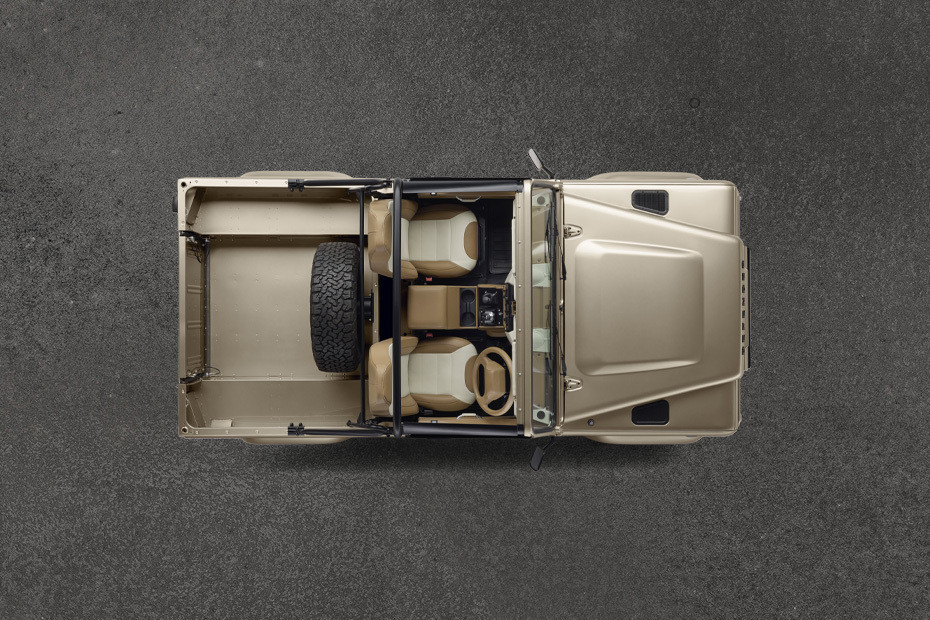 Top View of Classic Defender in UAE