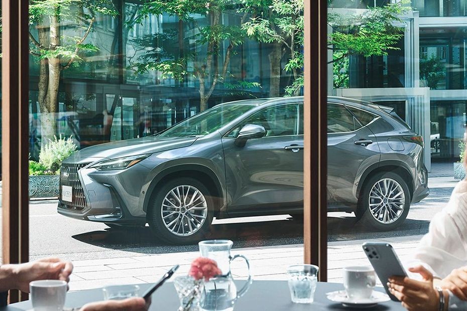 Lexus NX Hybrid Front Side View in UAE