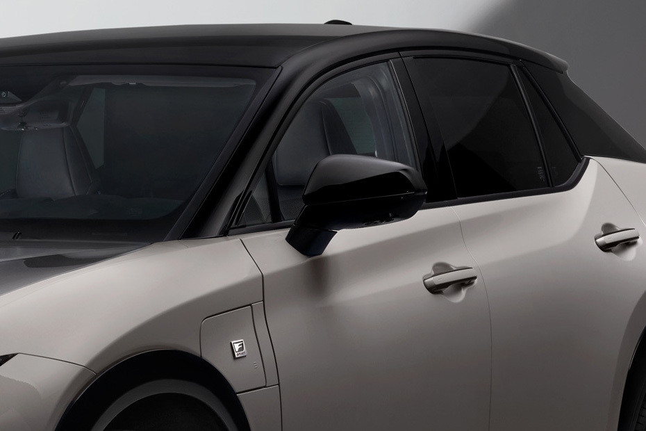 Lexus RZ Drivers Side Mirror Front Angle in UAE