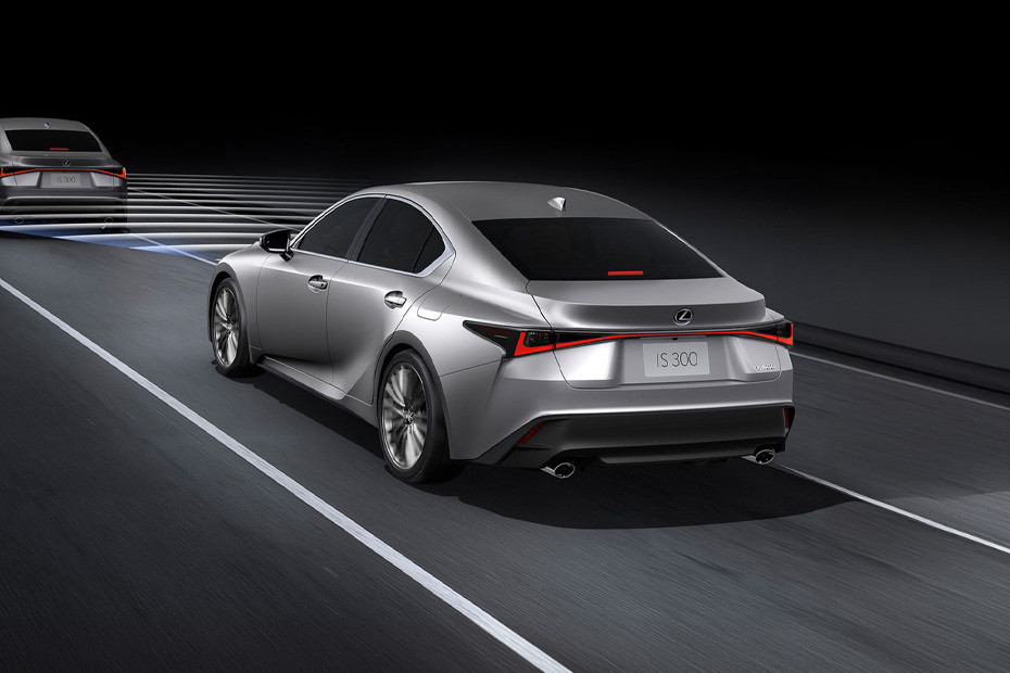 Rear Cross Side View of Lexus IS in UAE