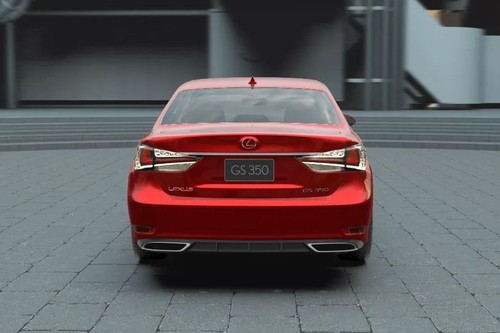 Full Rear View of Lexus GS (2013-2021)