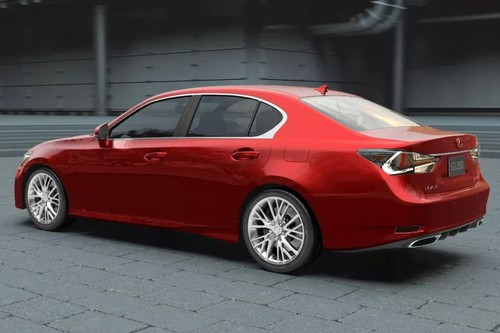 Rear Cross Side View of Lexus GS (2013-2021)