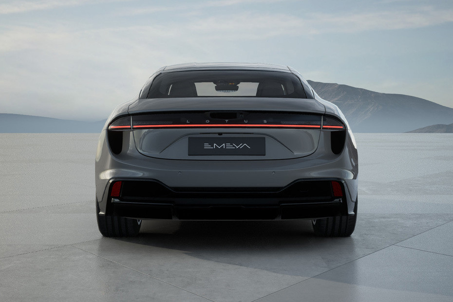 Full Rear View of Lotus Emeya in UAE