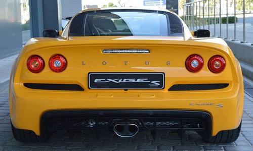 Full Rear View of Lotus Exige S Roadster