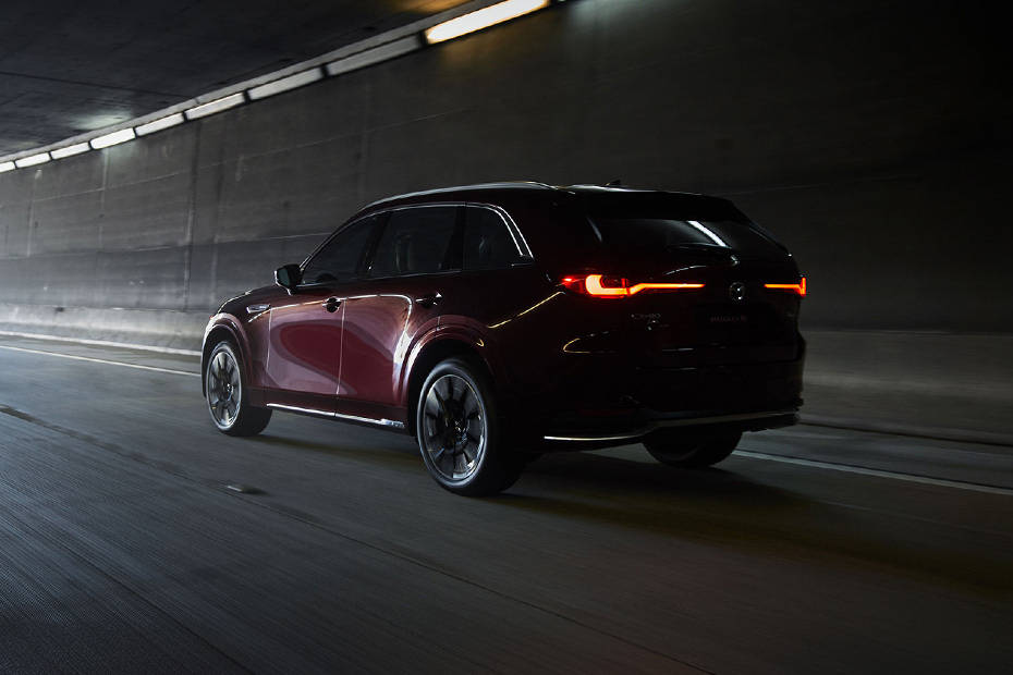 Rear Cross Side View of Mazda CX-90 Rear Cross Side View of Mazda CX-90