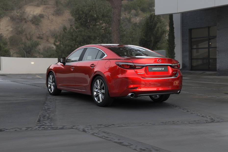 Rear Cross Side View of Mazda 6 Sedan Rear Cross Side View of Mazda 6 Sedan