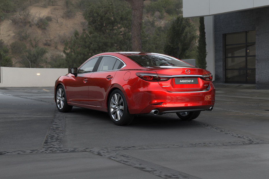 Rear Cross Side View of Mazda 6 Sedan in UAE