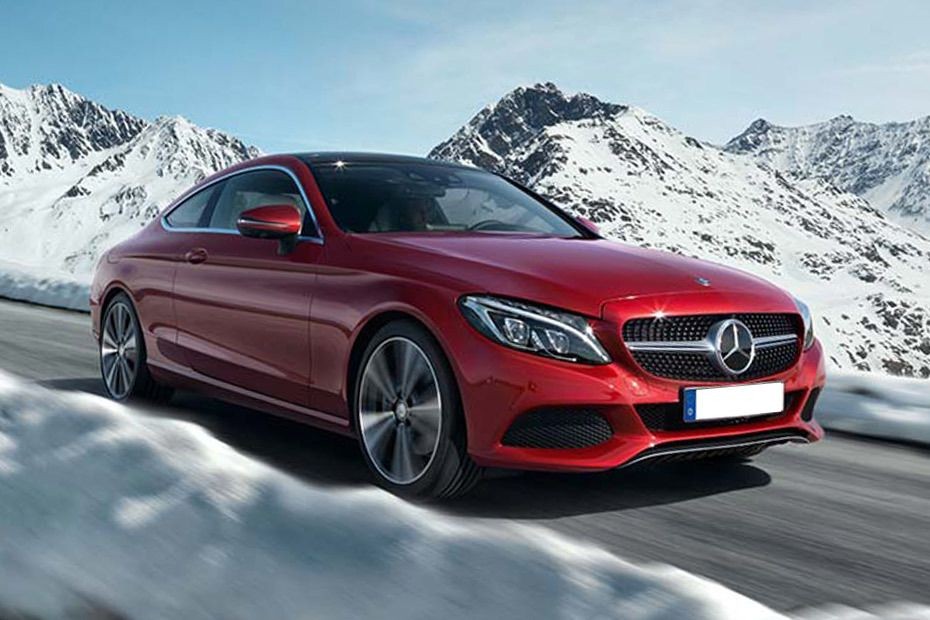 Mercedes-Benz C-Class Coupe Front Cross Side View in UAE
