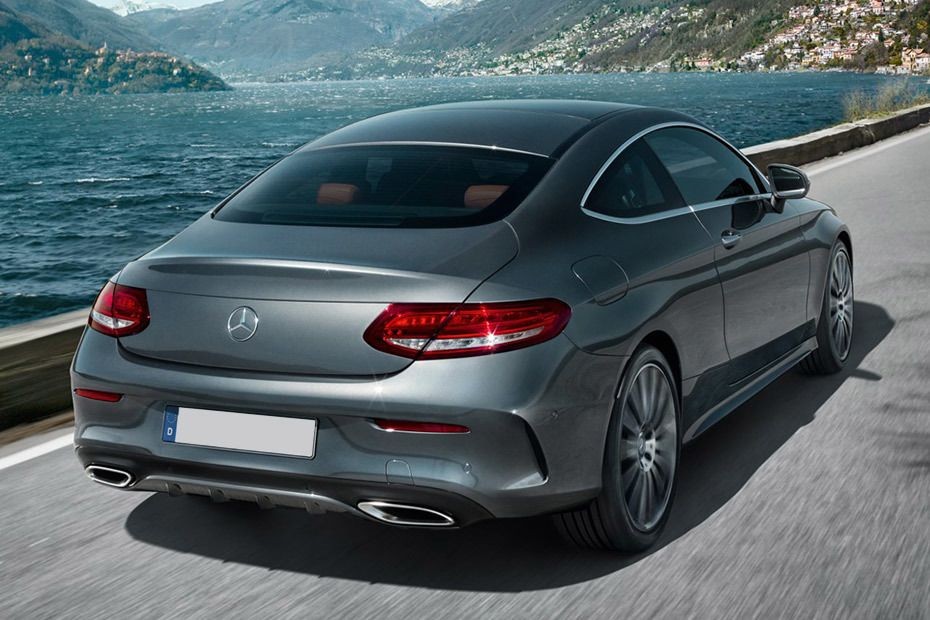 C-Class Coupe Rear angle view in UAE