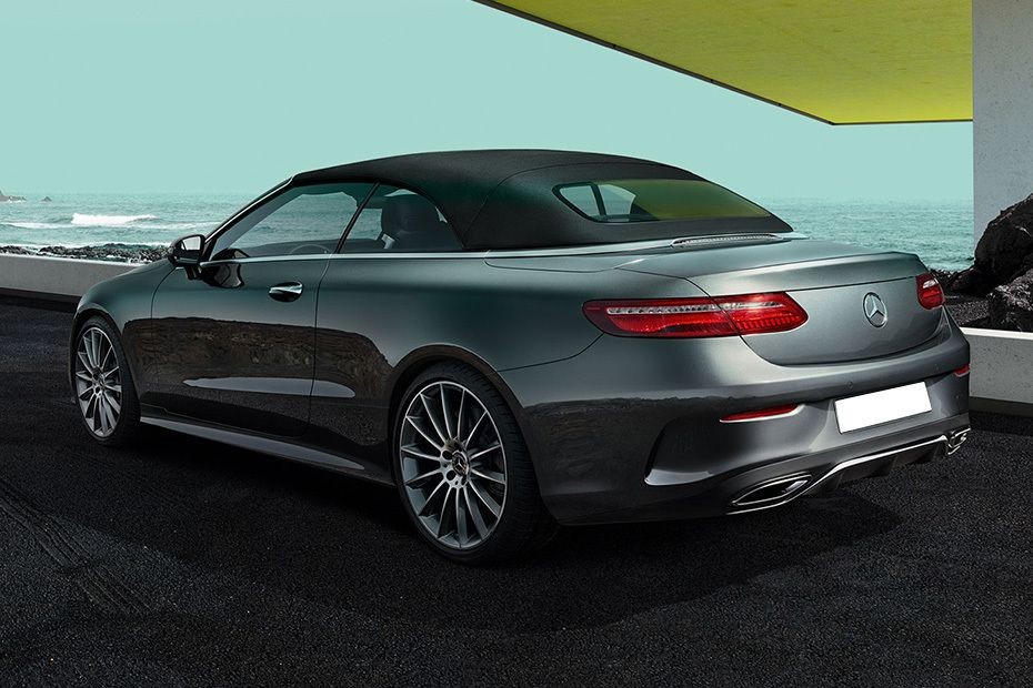 Rear Cross View of Mercedes-Benz E-Class Cabriolet in UAE