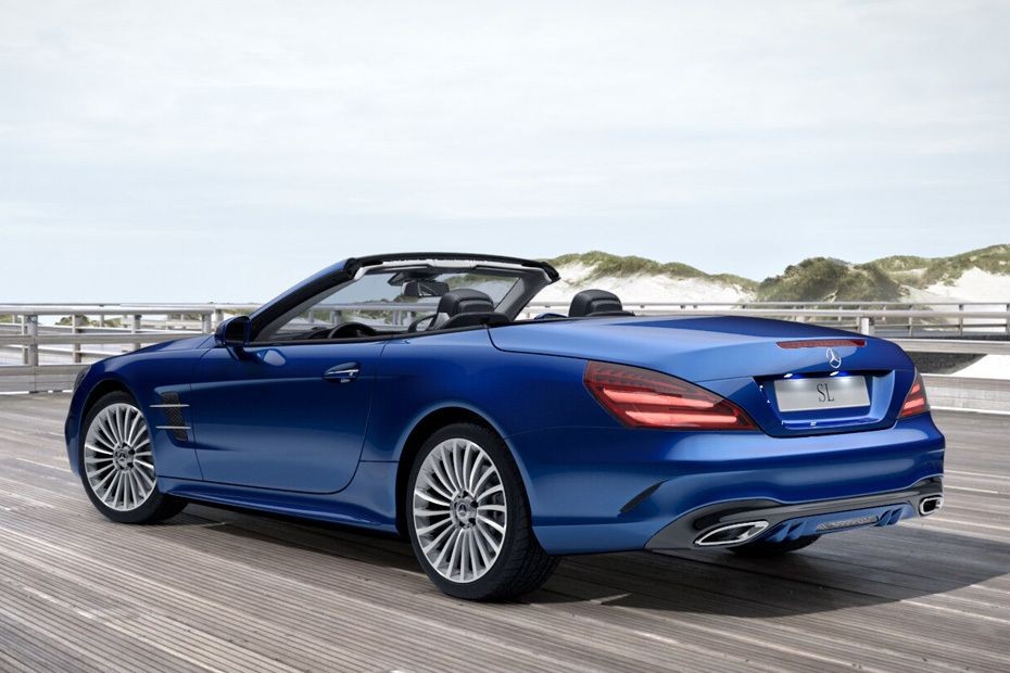 Rear Cross Side View of Mercedes-Benz SL-Class in UAE