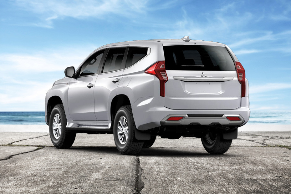 Rear Cross Side View of Mitsubishi Pajero Sport in UAE