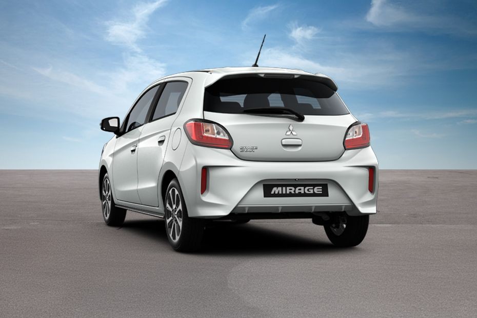 Rear Medium View of Mitsubishi Mirage in UAE