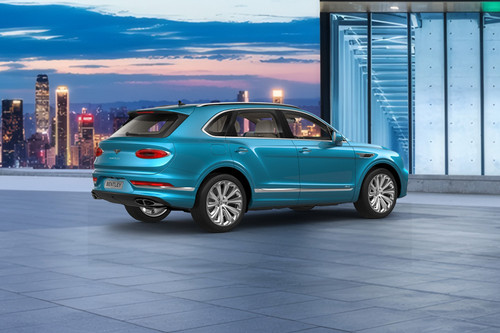 Bentayga Rear angle view