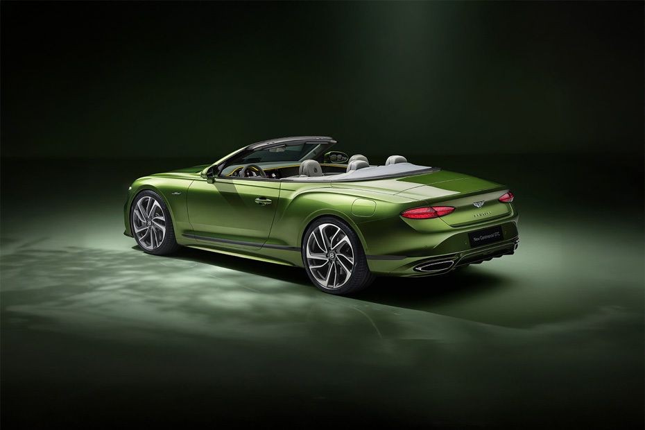 Rear Cross Side View of Bentley Continental GTC in UAE