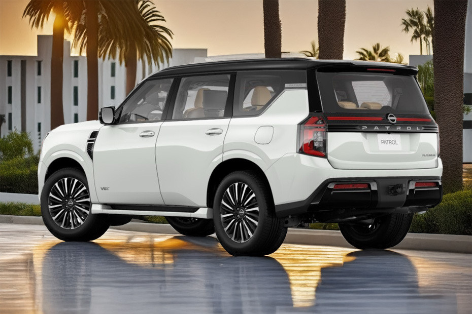 Rear Cross Side View of Nissan Patrol Rear Cross Side View of Nissan Patrol