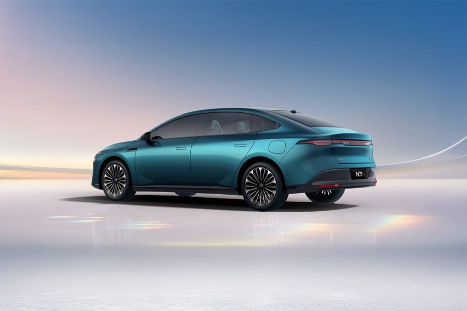 Rear Cross Side View of Nissan N7 in UAE