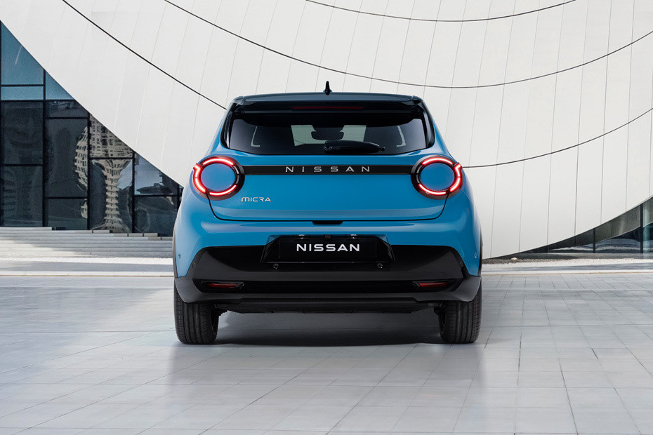 Full Rear View of Nissan Micra EV in UAE