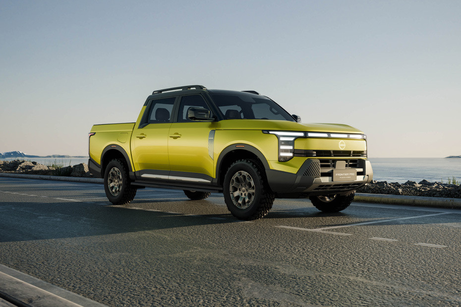 Nissan Frontier Pro Front Cross Side View in UAE