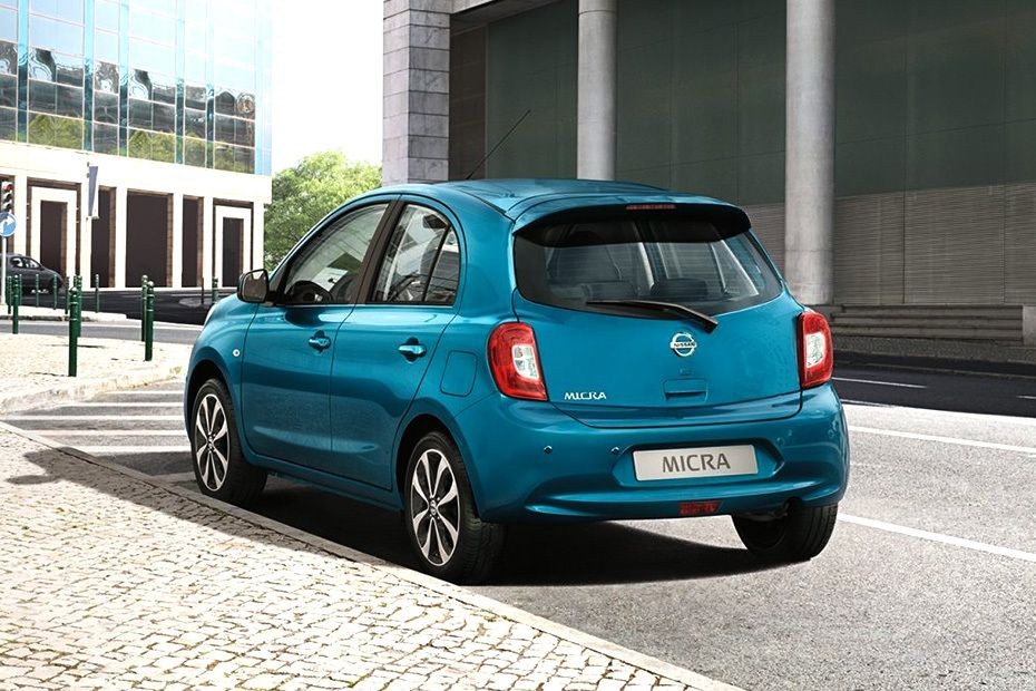 Rear Cross Side View of Nissan Micra in UAE