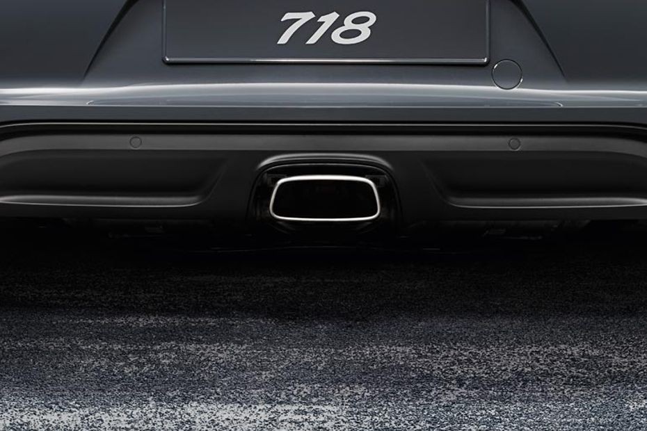 Exhaust Pipe of Porsche 718 in UAE