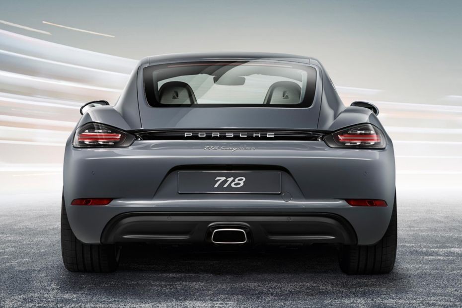 Full Rear View of Porsche 718 in UAE