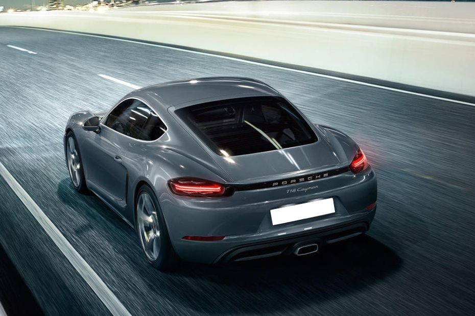 Rear Cross Side View of Porsche 718 in UAE