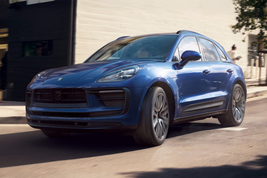 Macan Front angle low view in UAE