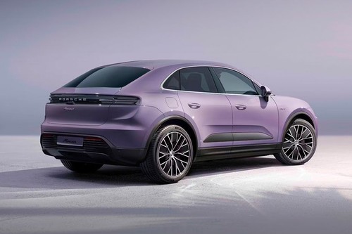 Macan Electric Rear Medium Side View