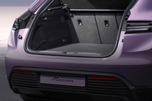 Trunk Open Closer View of Macan Electric