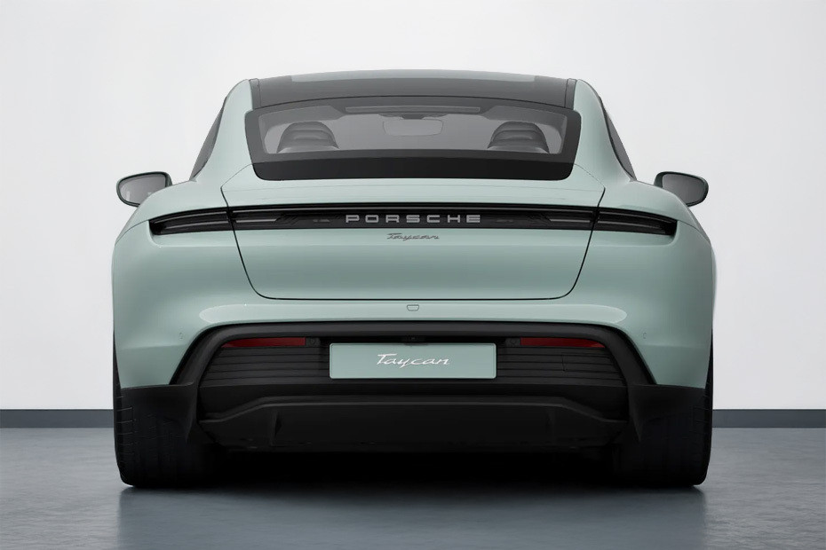 Full Rear View of Porsche Taycan Full Rear View of Porsche Taycan