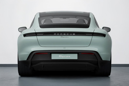 Full Rear View of Porsche Taycan