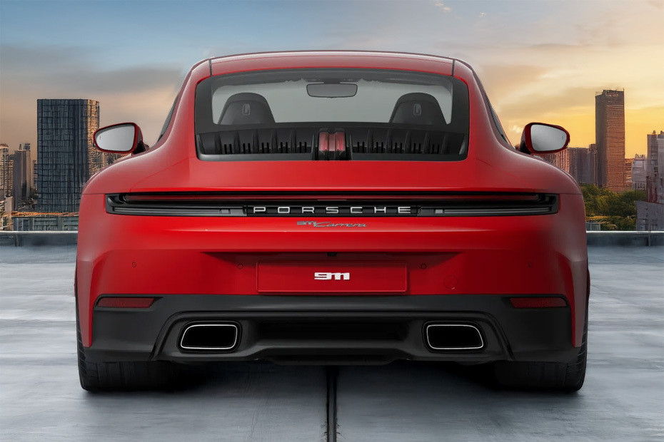 Full Rear View of Porsche 911 in UAE