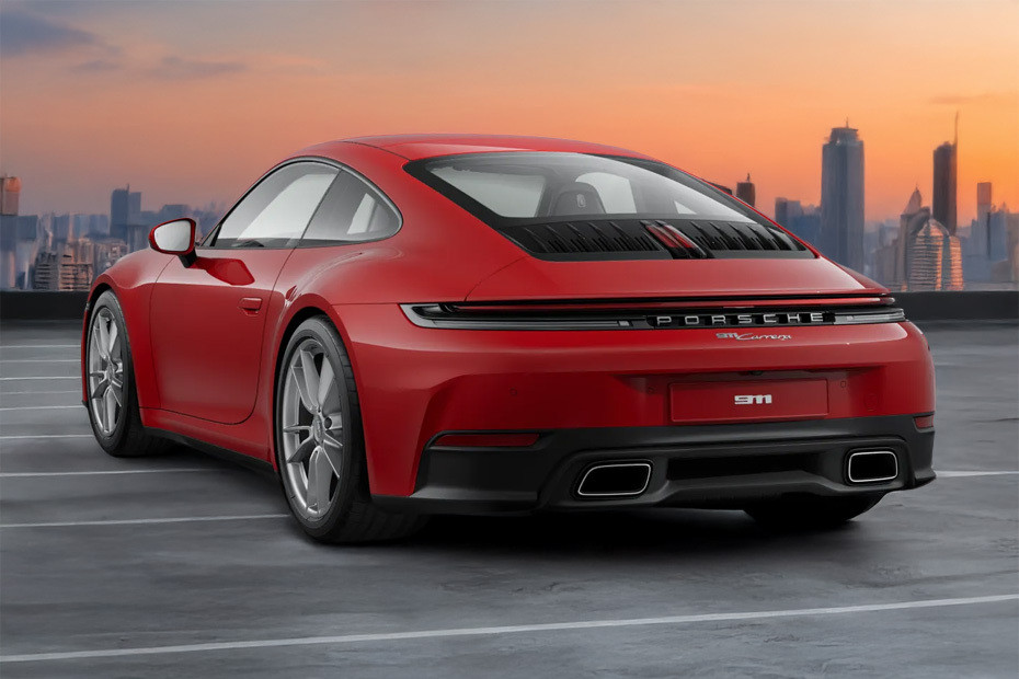 Rear Cross Side View of Porsche 911 Rear Cross Side View of Porsche 911