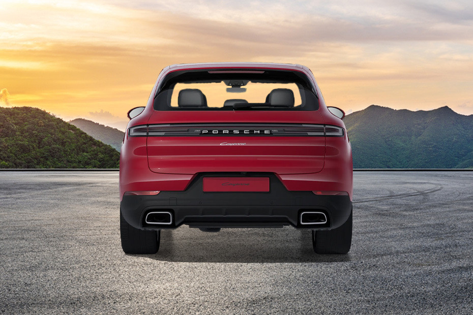 Full Rear View of Porsche Cayenne in UAE