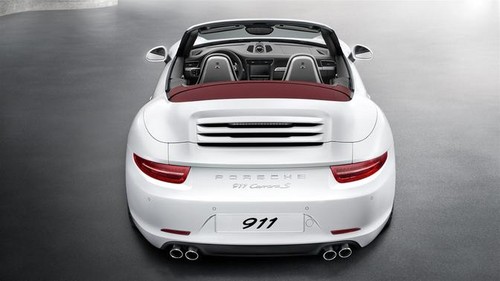 Full Rear View of Porsche 911 Carrera S Cabriolet