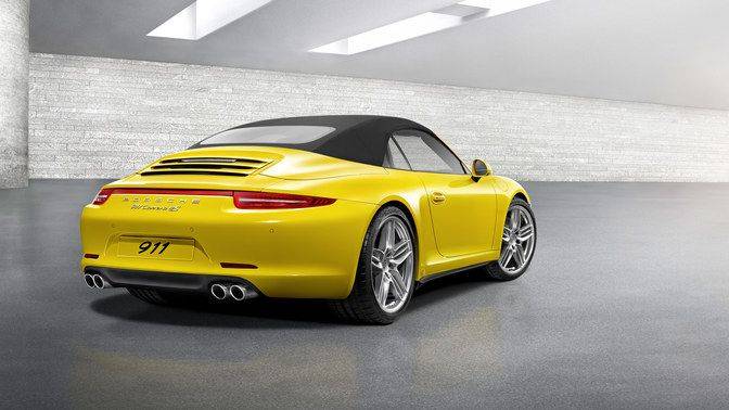911 Carrera 4S Cabriolet Rear angle view 911 Carrera 4S Cabriolet Rear angle view