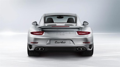 Full Rear View of Porsche 911 Turbo