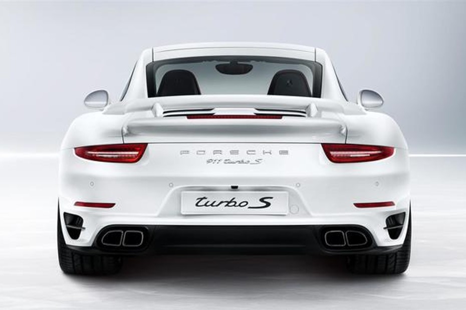 Full Rear View of Porsche 911 Turbo S in UAE