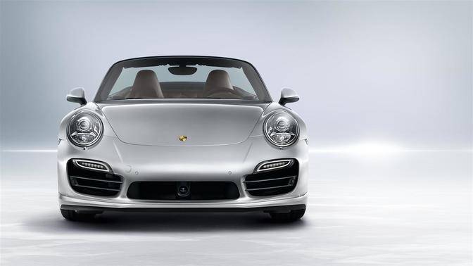 Full Front View of 911 Turbo Cabriolet Full Front View of 911 Turbo Cabriolet
