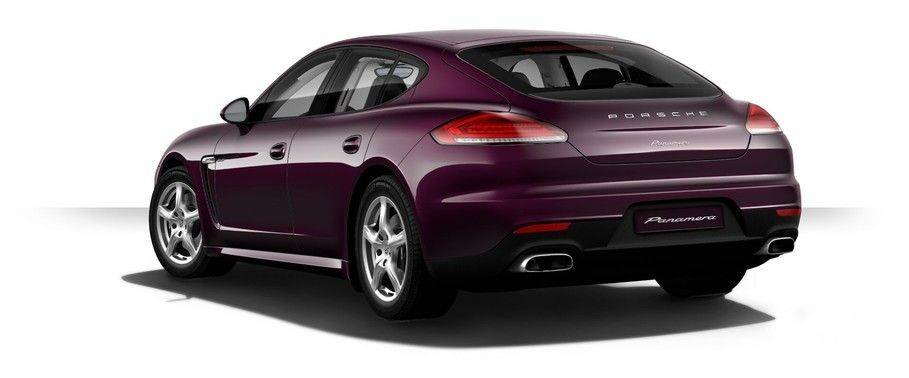 Rear Medium View of Porsche Panamera Diesel Rear Medium View of Porsche Panamera Diesel