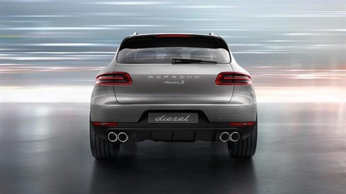Full Rear View of Porsche Macan S Diesel