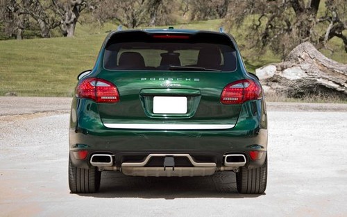 Full Rear View of Porsche Cayenne Diesel