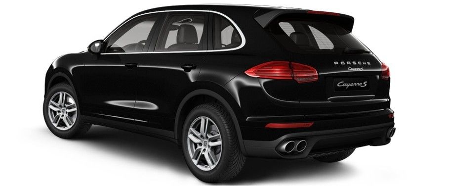 Rear Cross View of Porsche Cayenne S