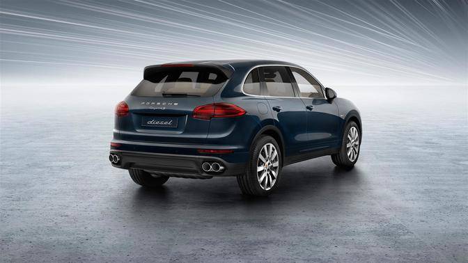 Cayenne S Diesel Rear angle view Cayenne S Diesel Rear angle view