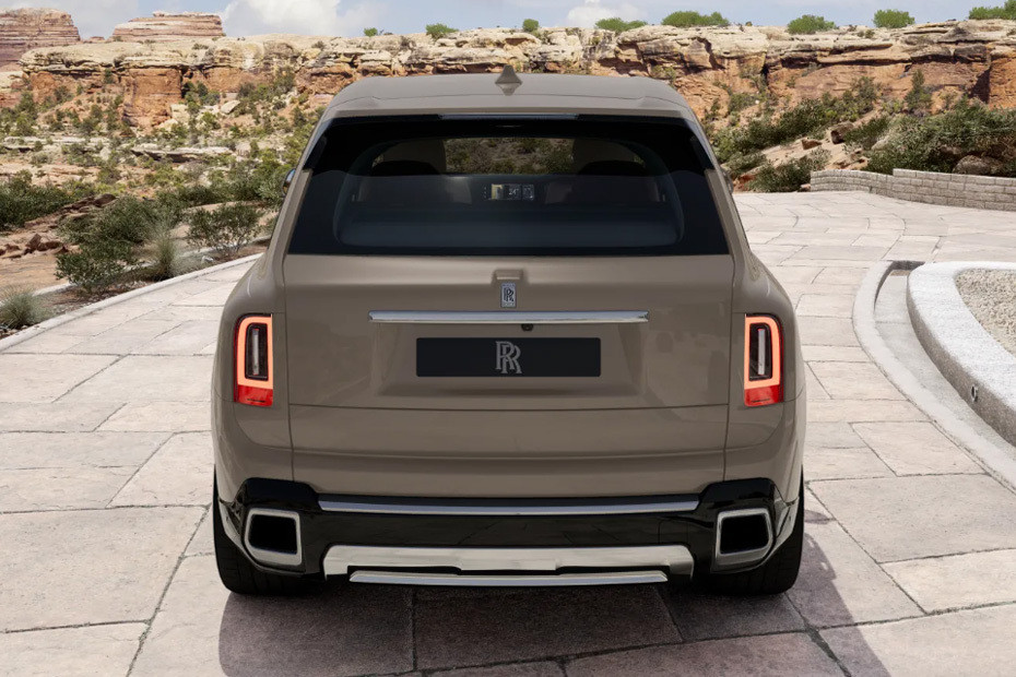 Full Rear View of Rolls Royce Cullinan in UAE