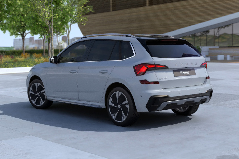Rear Cross Side View of Skoda Kamiq Rear Cross Side View of Skoda Kamiq