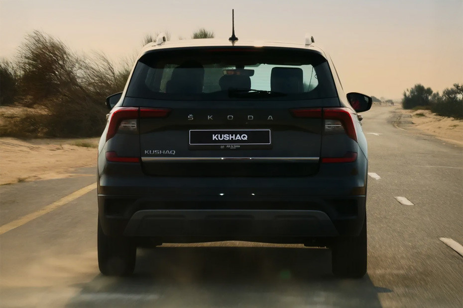 Full Rear View of Skoda Kushaq Full Rear View of Skoda Kushaq