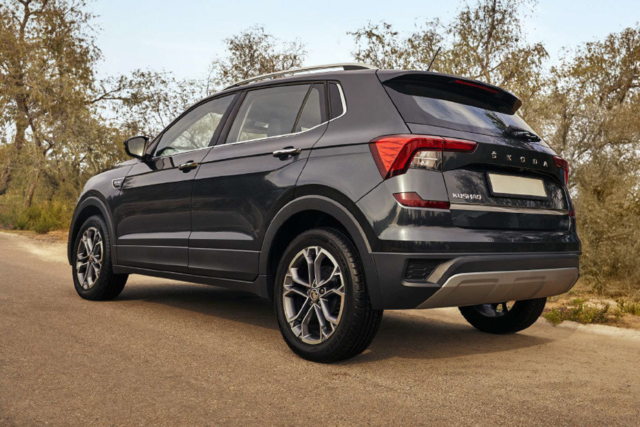 Rear Cross Side View of Skoda Kushaq Rear Cross Side View of Skoda Kushaq