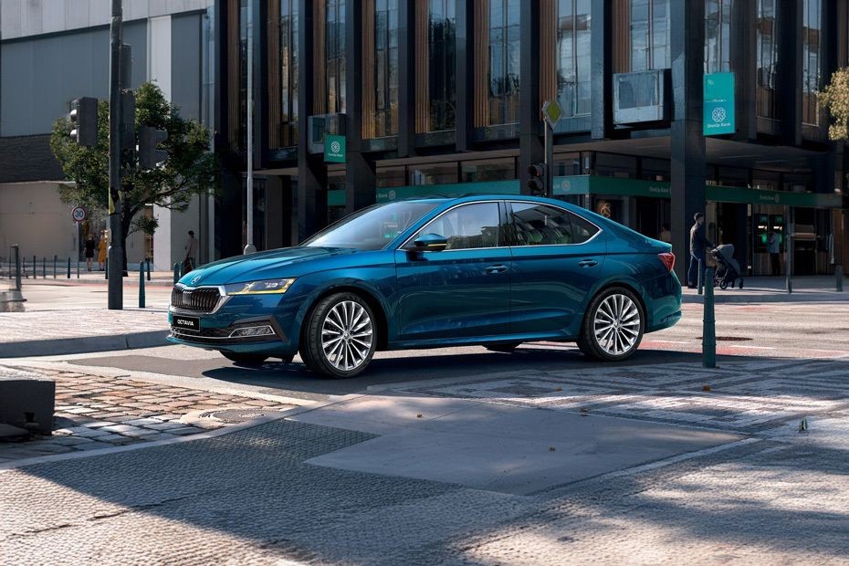 Rear Cross View of Skoda Octavia (2022-2024) in UAE